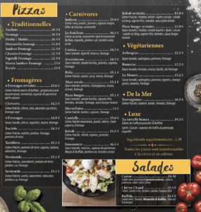 menu flyers